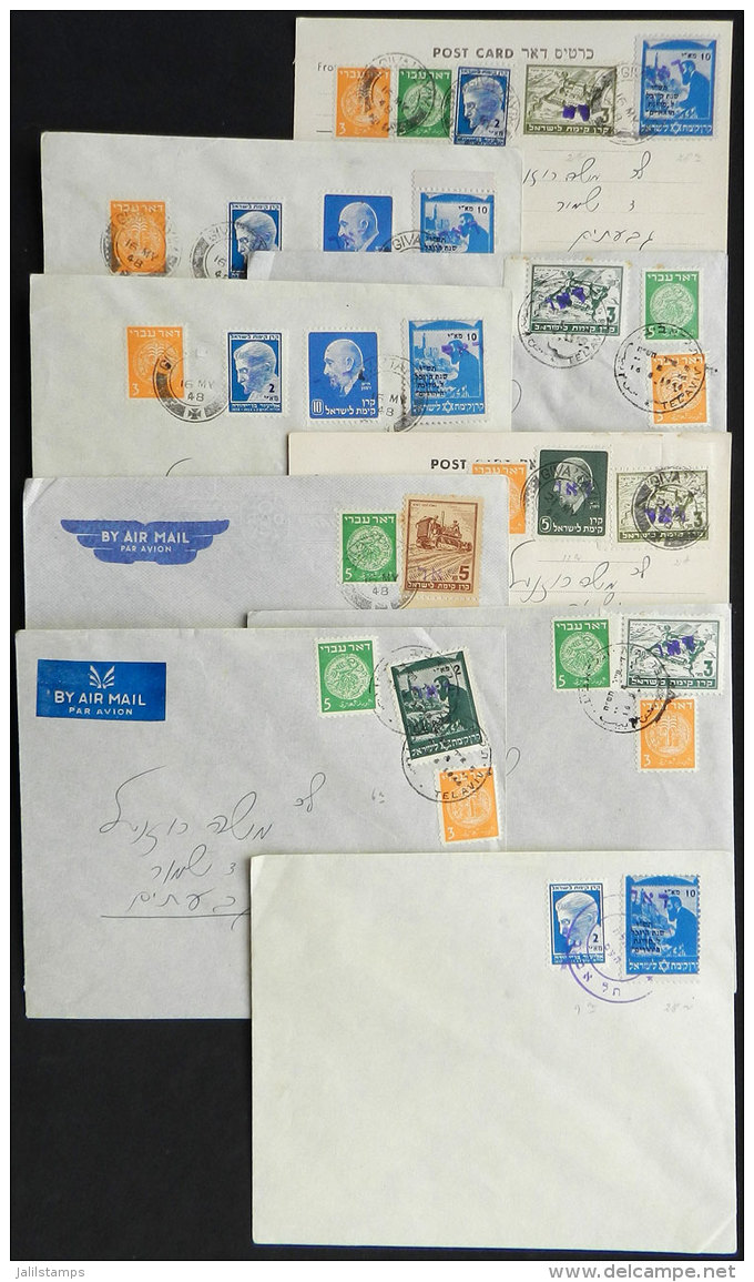 9 Covers Of 1948, Interesting Postages, VF Quality! - Autres & Non Classés