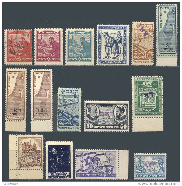 Lot Of Interesting Cinderellas With Overprints For Postal Use, Most MNH And Of Excellent Quality, Low Start! - Collections, Lots & Séries