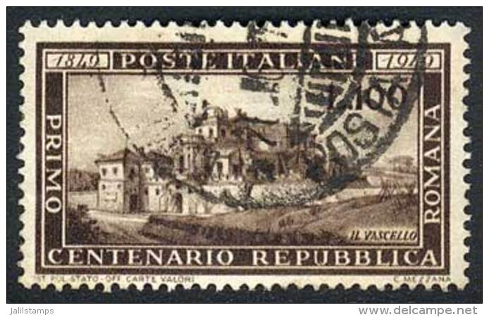 Sc.518, 1949 100L. Repubblica Romana Used, VF Quality, Catalog Value US$125. - Non Classés