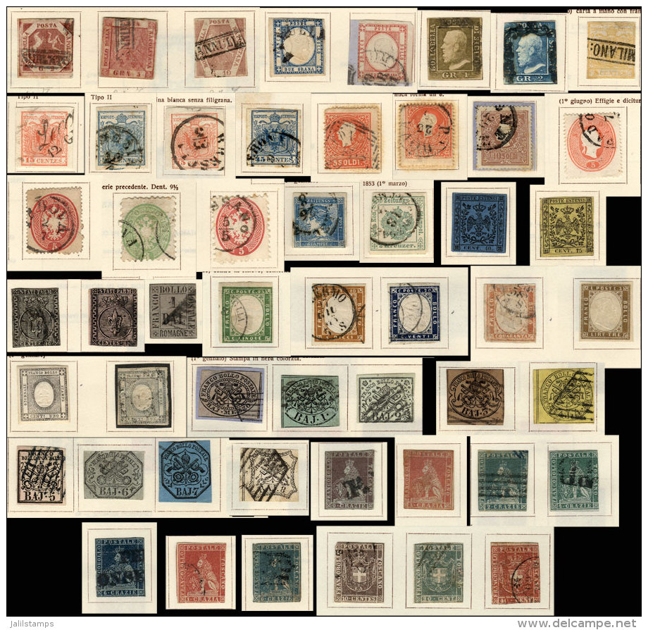 ITALIAN STATES: Starter Collection Of Classic Stamps In Album, Including 52 Stamps With A Scott Catalog Value Of... - Collections