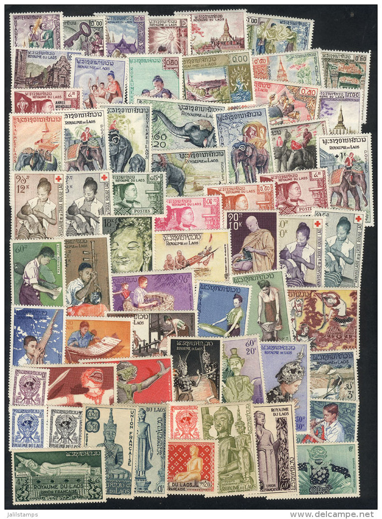 Lot Of Very Thematic Complete Sets, Issued In The 1950s, Fine To Excellent General Quality, Yvert Catalog Value... - Laos