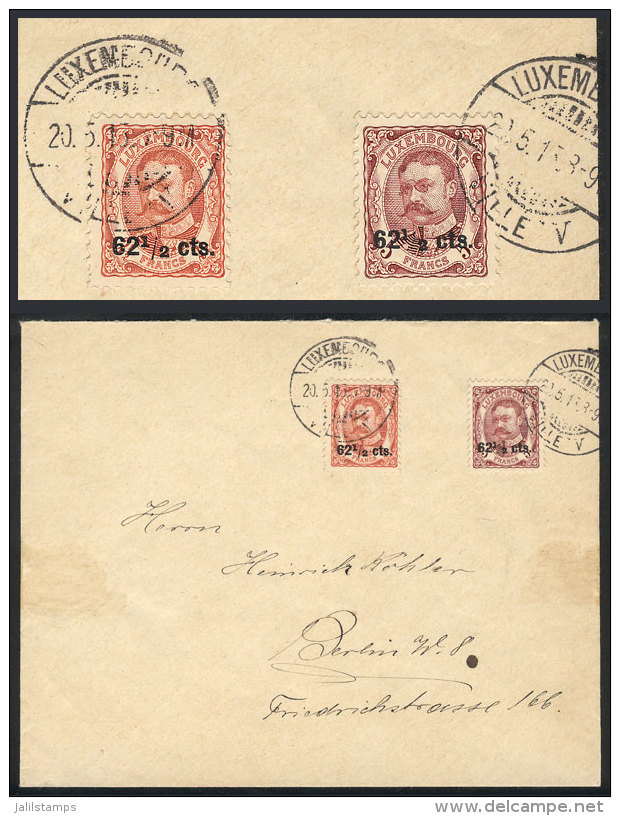 Sc.95/96, On A Cover Sent To Berlin On 20/MAY/1915, VF Quality! - Autres & Non Classés