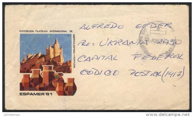 Cover Donated By The FAEF To Be Used By Soldiers At The War Front, Sent To Buenos Aires On 10/JUN/1982, Marked... - Falkland Islands