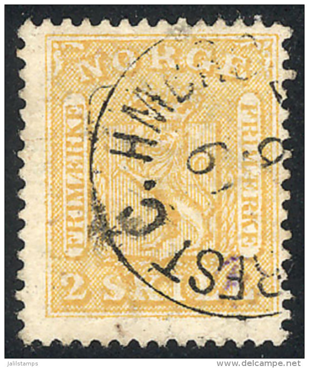 Sc.6, 1863 2S. Orange-yellow, Used, Very Nice Example, Catalog Value US$300 - Autres & Non Classés