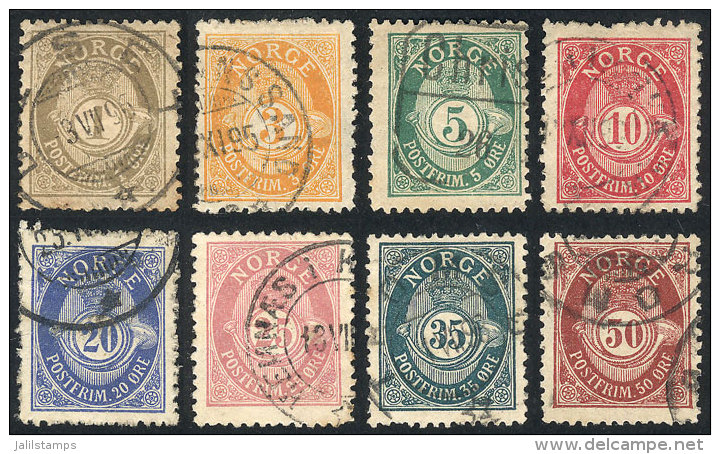 Sc.47a/57a, 1893/8 Complete Set Of 8 Values Perf 13&frac12; X 12&frac12;, Used, VF, Catalog Value US$177+ - Autres & Non Classés