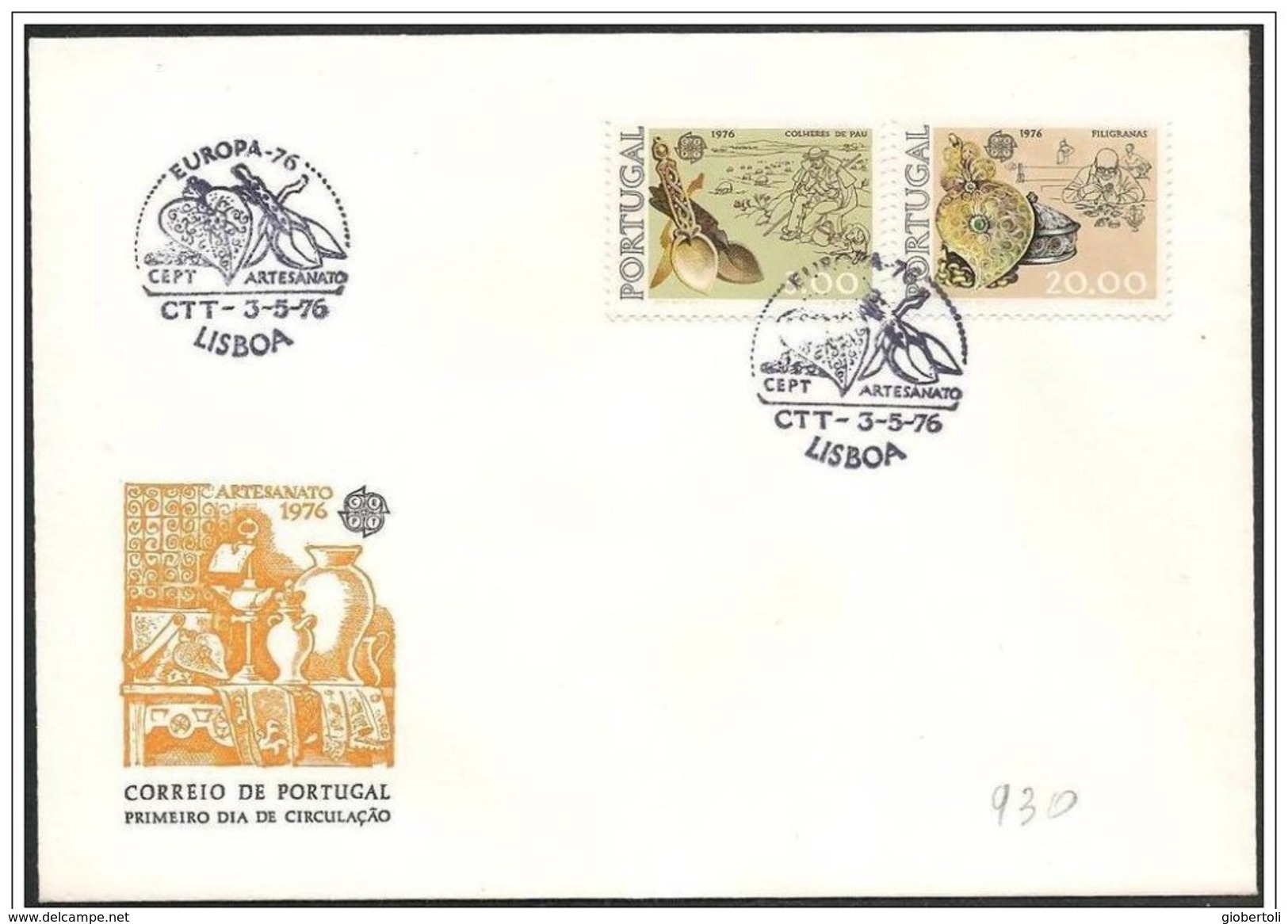 Portogallo/Portugal: FDC, Artigianato Handicraft, Artisanat - 1976