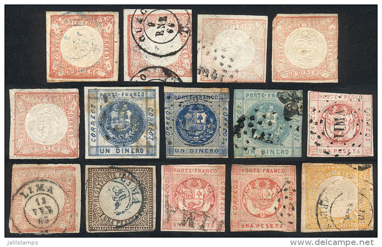 Interesting Lot Of Classic Stamps, Mixed Quality (some With Defects, Others Of Fine Quality), Scott Catalog Value... - Pérou