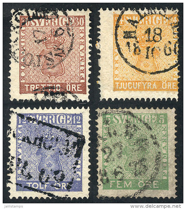 Sc.6 + 8 + 10 + 11, Used, Nice Cancels, VF Quality, Catalog Value US$82 - Autres & Non Classés