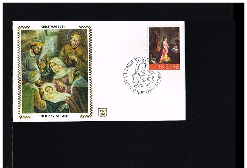 Religion - Paintings &amp; Sculptures - FDC Ireland 1981 [EG011] - Paintings