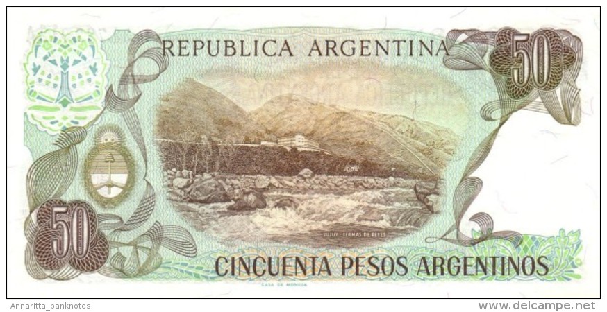 Argentina (BCRA) 50 Pesos Argentinos ND (1983) Series A UNC Cat No. P-314a / AR367b - Argentinië