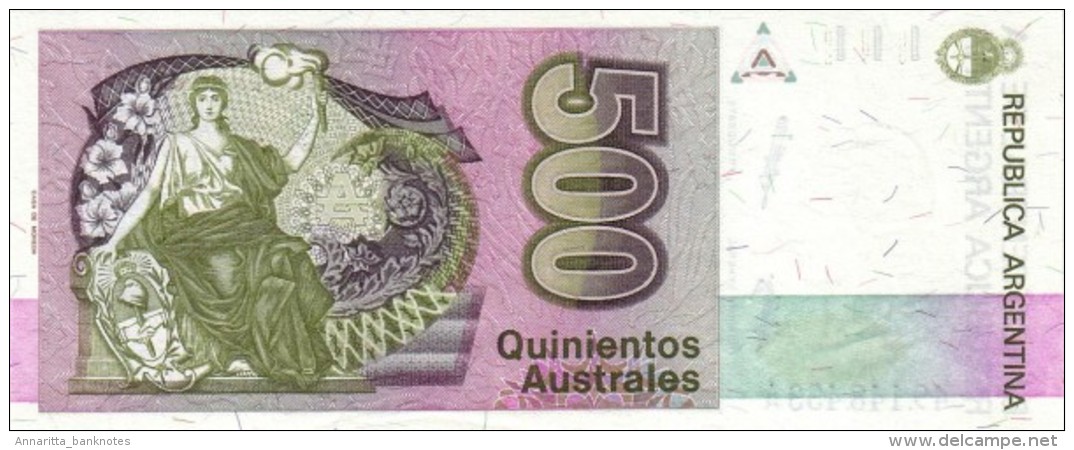 ARGENTINA 500 AUSTRALES ND (1988) P-328a UNC SIGN: SALAMA &  MACHINEA [ AR328a ] - Argentina