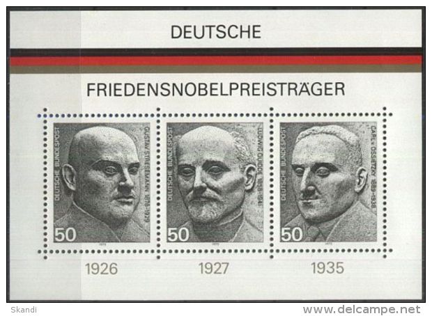 DEUTSCHLAND 1975 Mi-Nr. Block 11 ** MNH - 1959-1980