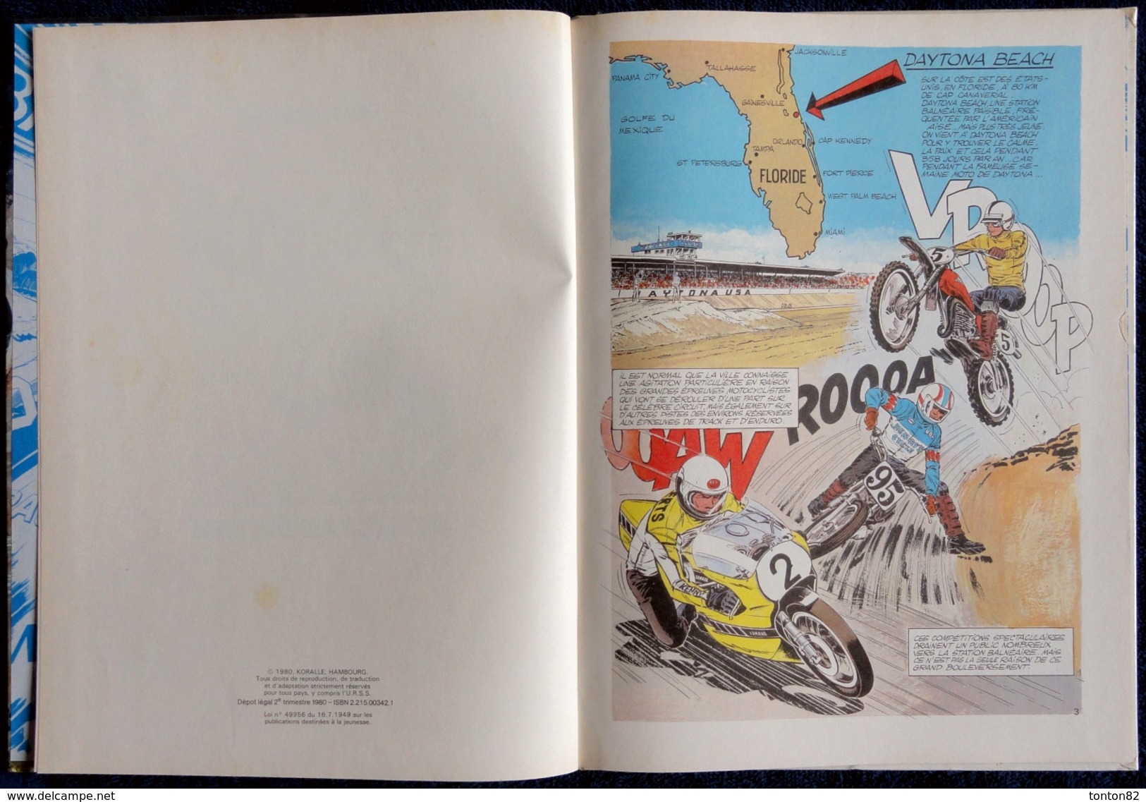 Jean Graton - Julie Wood - N° 7 - Ouragan Sur Daytona - Éditions Fleurus - ( E.O. 1980 ) . - Julie Wood