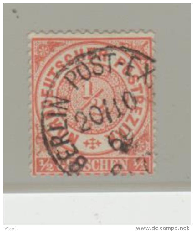 NdpMi.Nr.15 /  NORDDEUTSCHER-POSTBEZIRK -  BERLIN P.E.Einkreis 20.10.69 - Usados