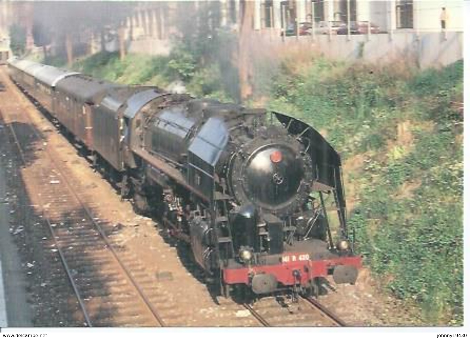 9001 - TOUR DE LA PETITE CEINTURE DE PARIS - PORTE DES POISSONNIERS - 20 MAI 1989 ( TRAIN - LOCOMOTIVE ) - Arrondissement: 18