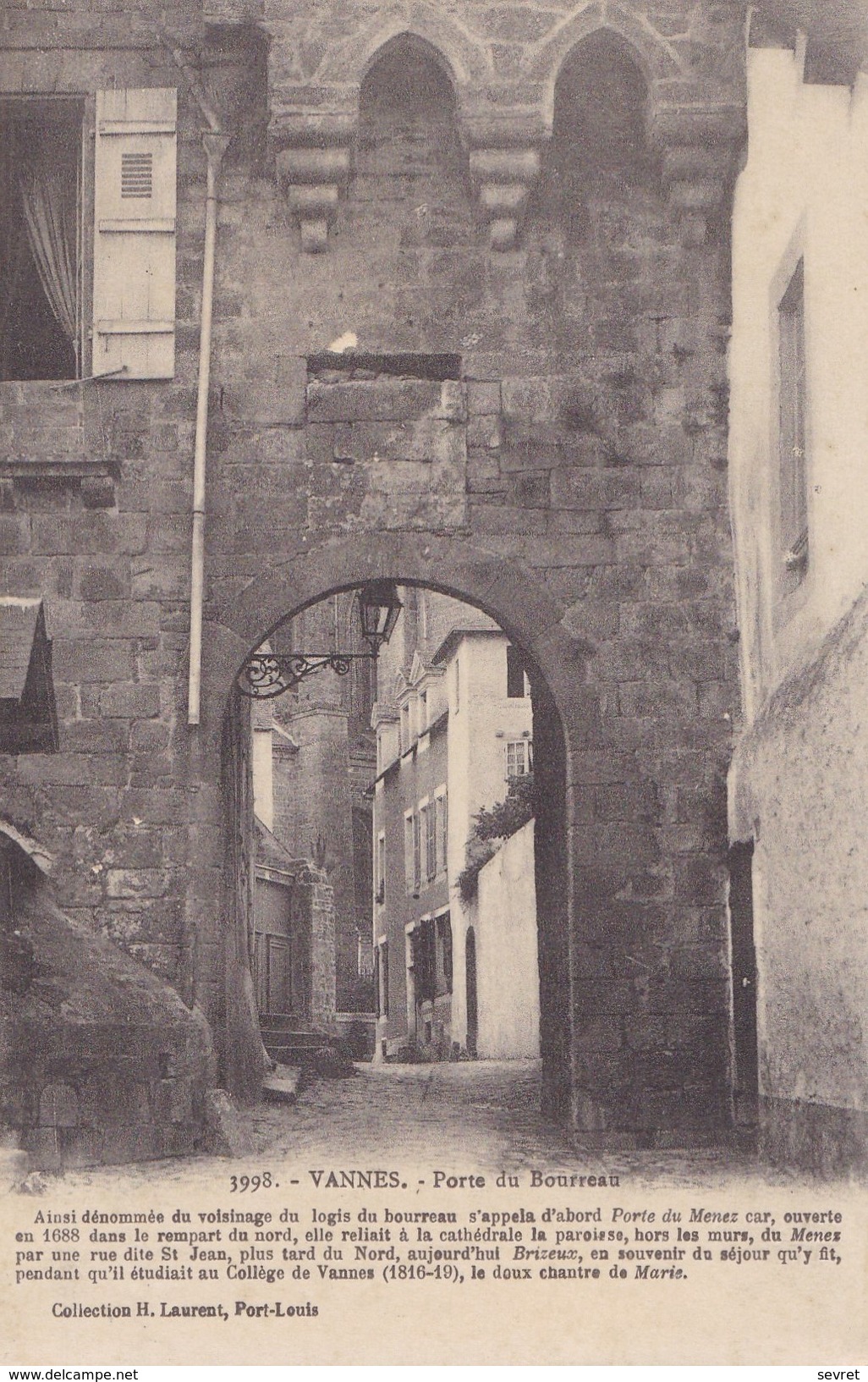 VANNES - Porte Du Bourreau. Cliché Pas Courant. - Vannes