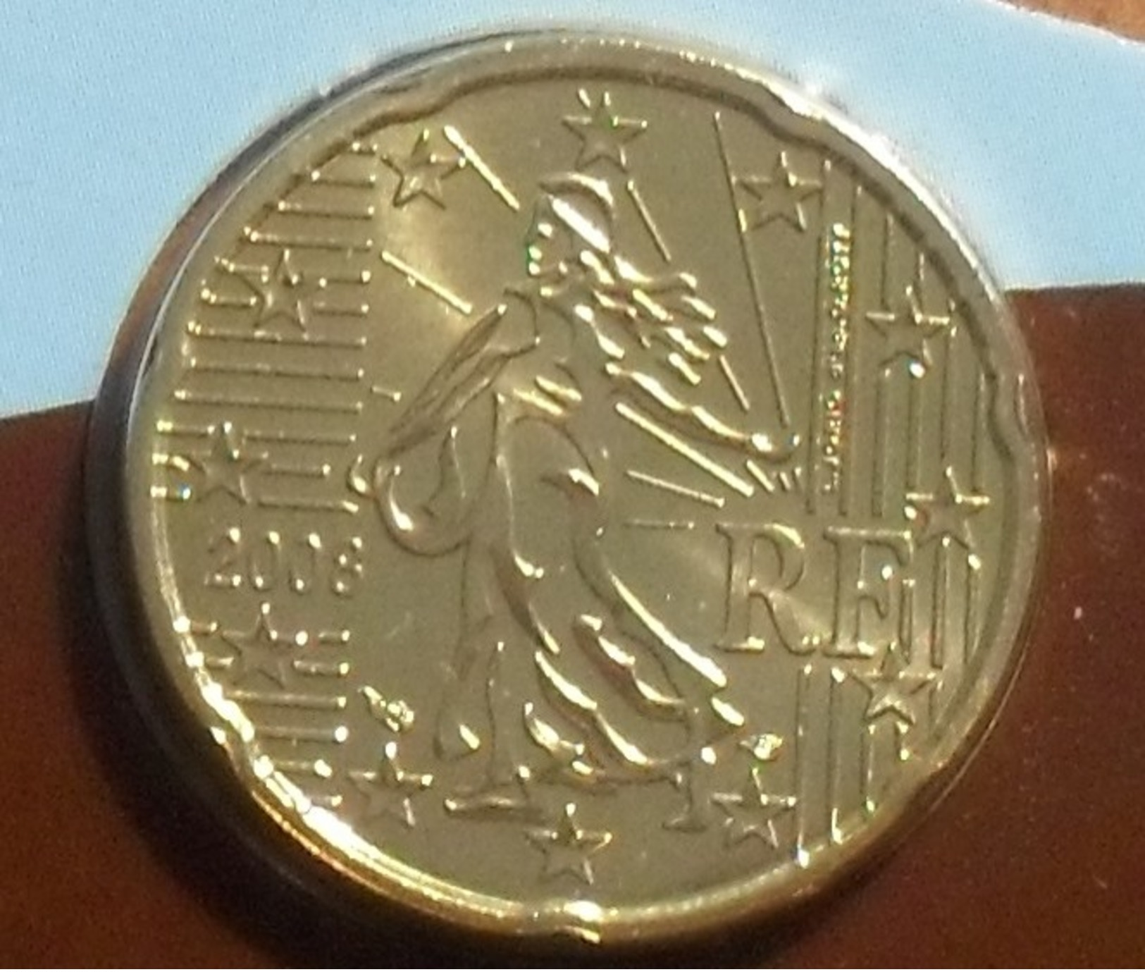 2008 - France - 20 CENT EURO, 2è Carte, 2nd Map, Scellée BU, KM 1411 - France