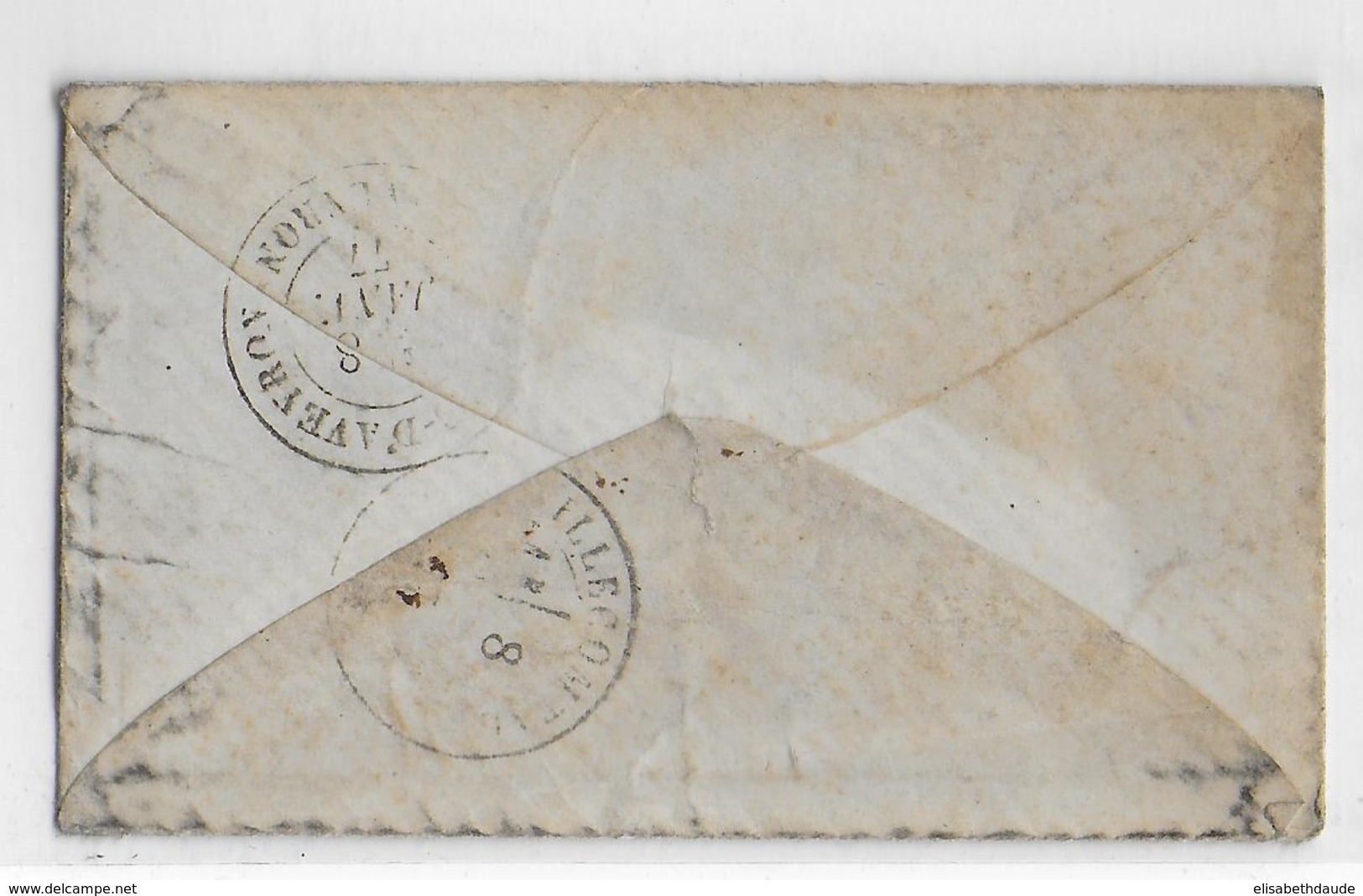 TYPE SAGE N/U - 1877 - RARE 10c SEUL Sur LETTRE De VILLECOMTAL (AVEYRON) => ST CYPRIEN - 1877-1920: Période Semi Moderne