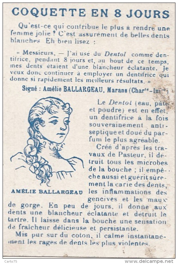 Chromos - Affaire Dreyfus - Juge Cour De Cassation - Publicité Dentifrice Amélie Ballargeau à Marans 17 - Autres & Non Classés