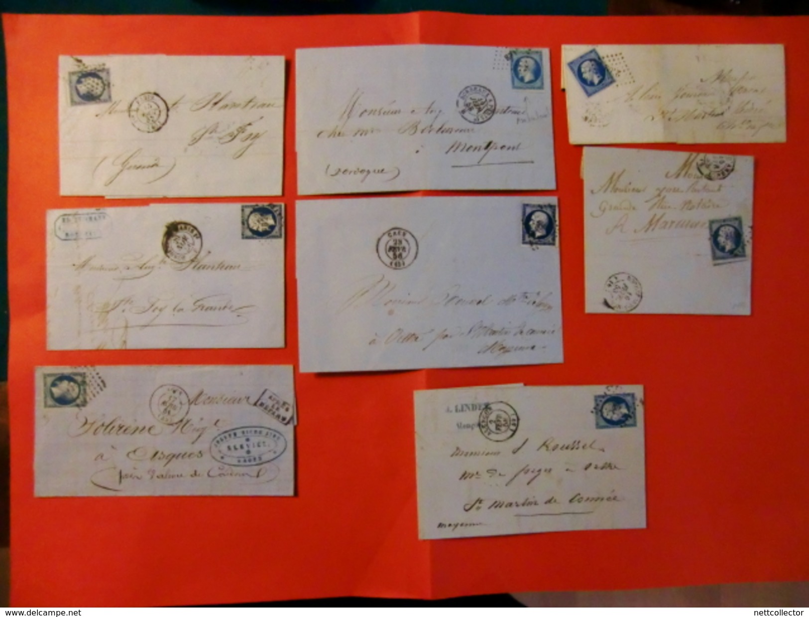 FRANCE COLLECTION 250 LETTRES CLASSIQUES DONT RARES ENTRE 1851 ET 1901 MAJ TB