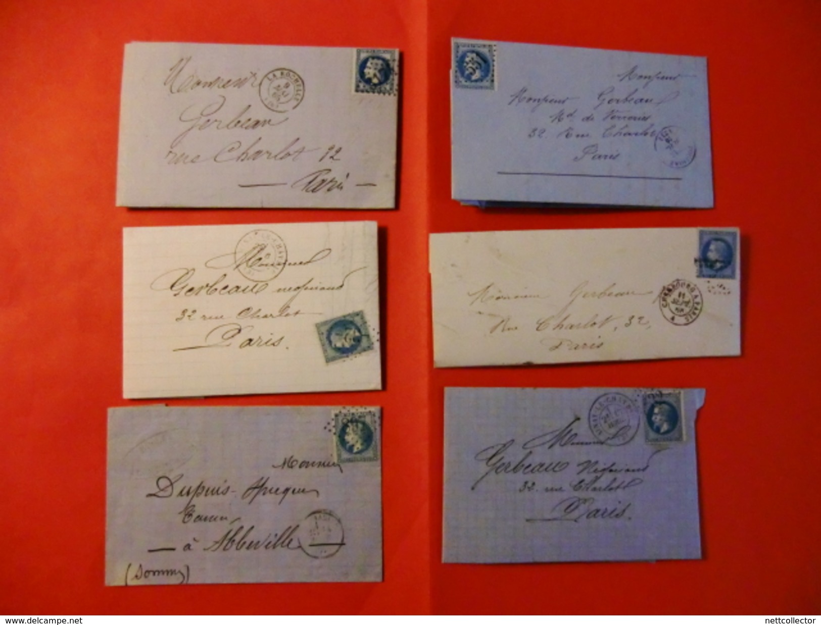 FRANCE COLLECTION 250 LETTRES CLASSIQUES DONT RARES ENTRE 1851 ET 1901 MAJ TB