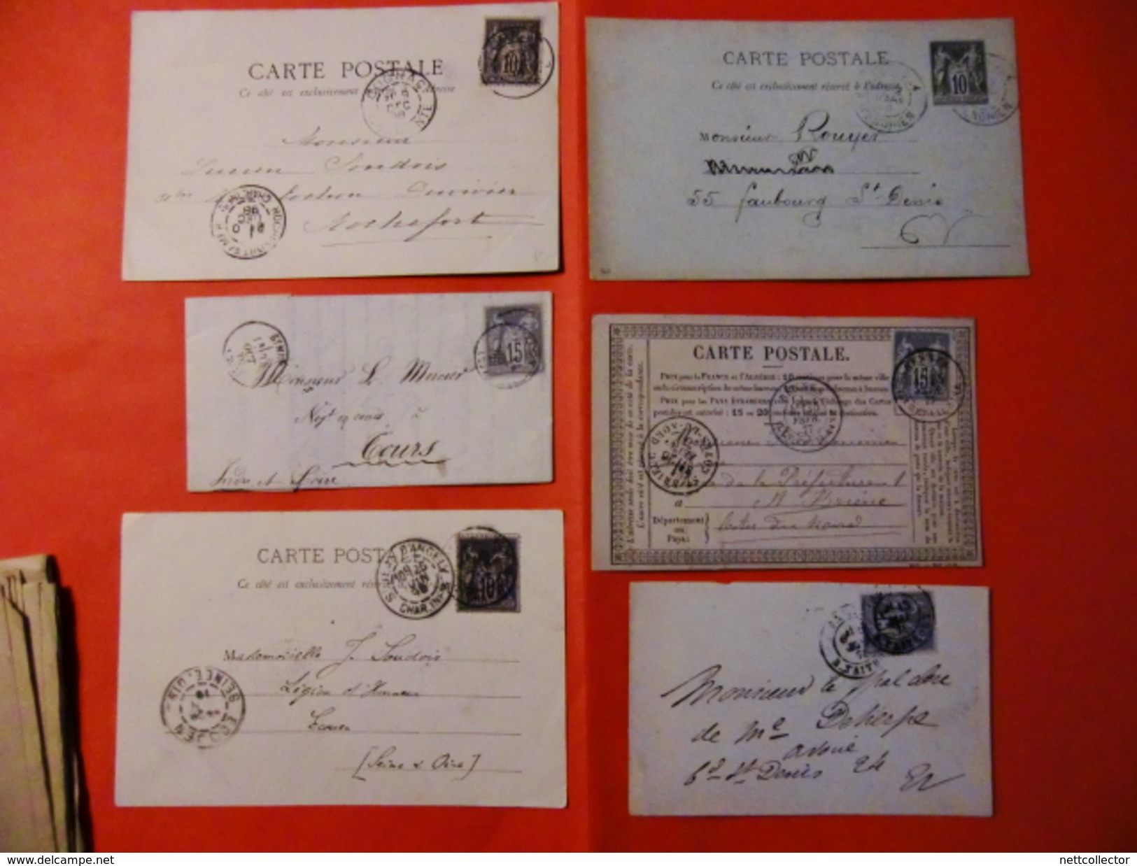 FRANCE COLLECTION 250 LETTRES CLASSIQUES DONT RARES ENTRE 1851 ET 1901 MAJ TB