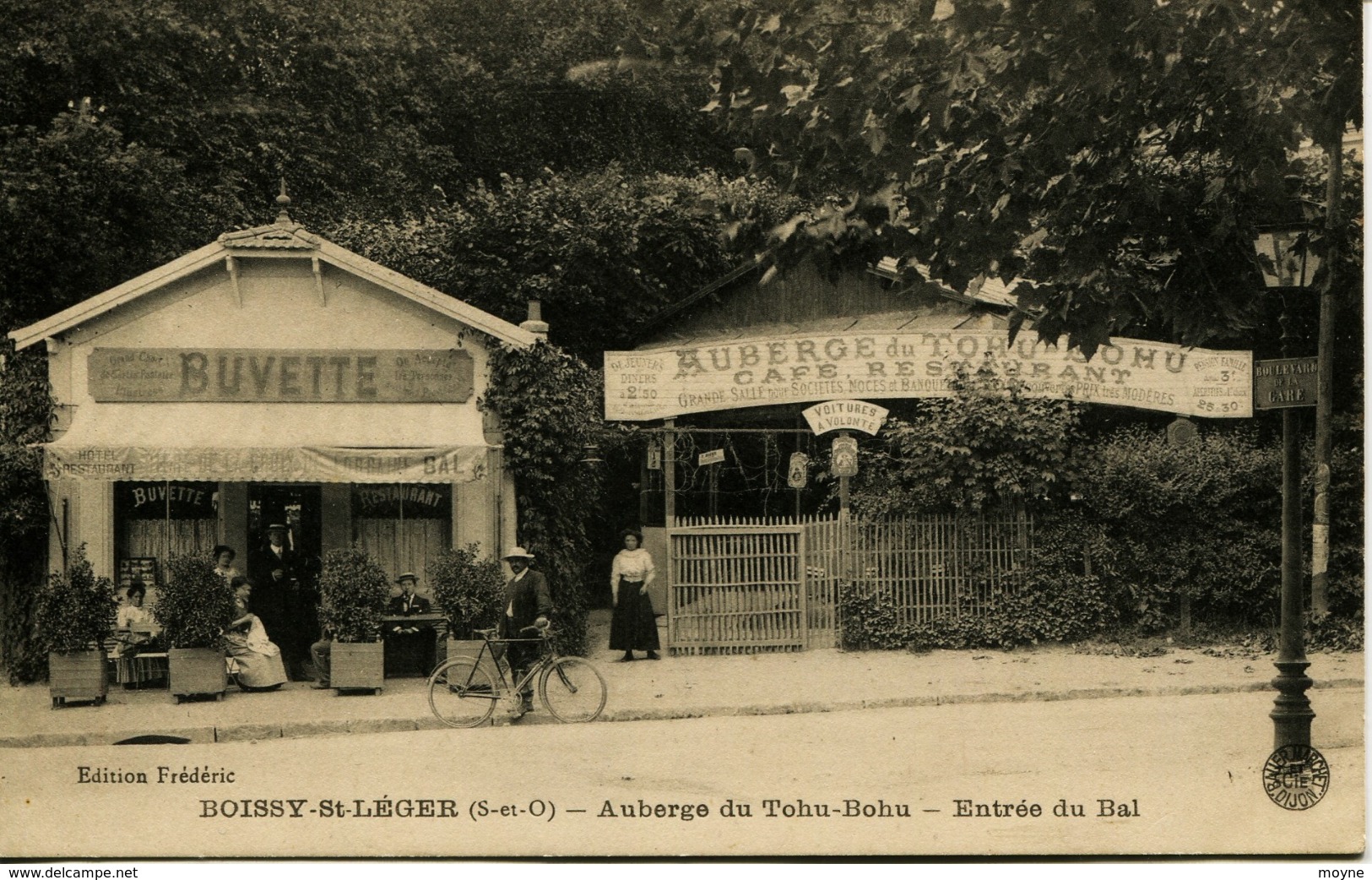 13176  - Val De Marne -  Boissy St Léger :  AUBERGE DU TOHU BOHU - ENTREE DU BAL  Terrasse Animée   RARE - Boissy Saint Leger