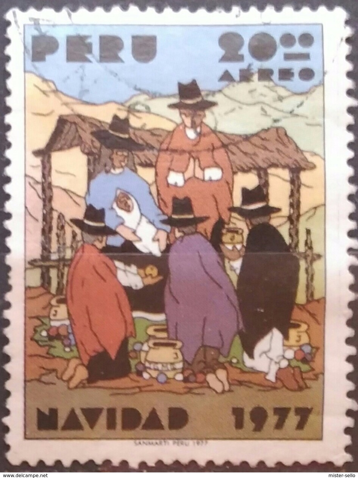 PERÚ 1977 Navidad. USADO - USED. - Peru