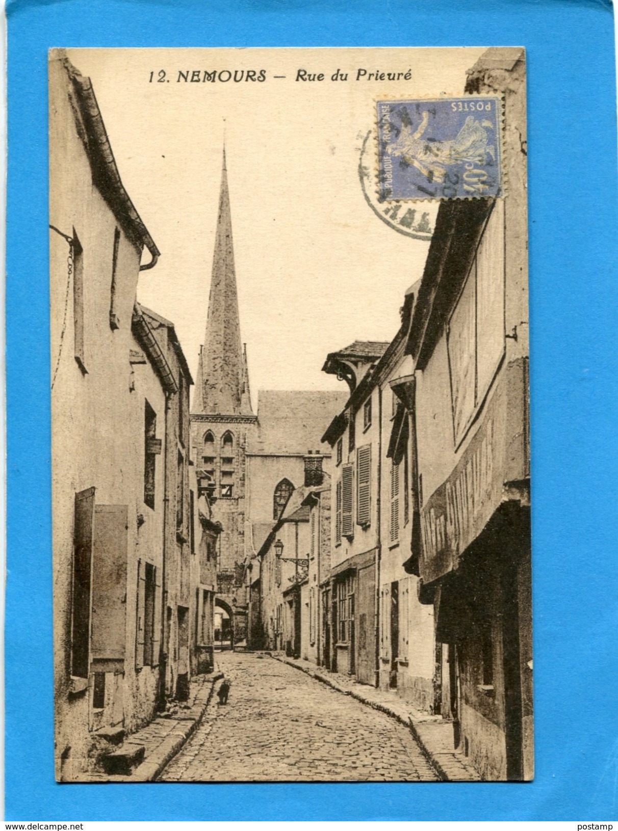 NEMOURS-Rue Du Prieuré--édition-David-a Voyagé En 1929 - Nemours