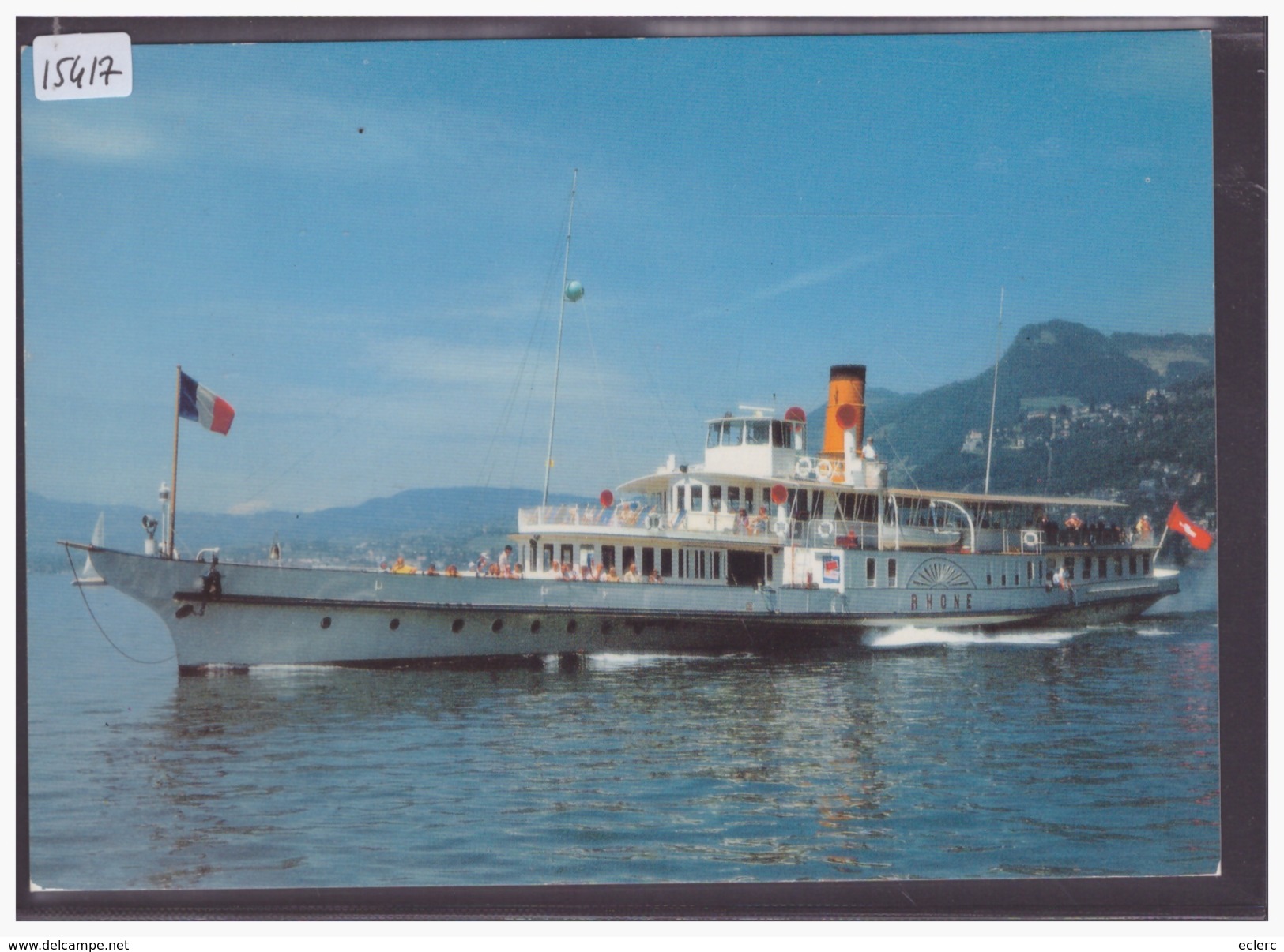 FORMAT 10x15cm - LAC LEMAN - BATEAU RHÔNE - TB - Autres & Non Classés