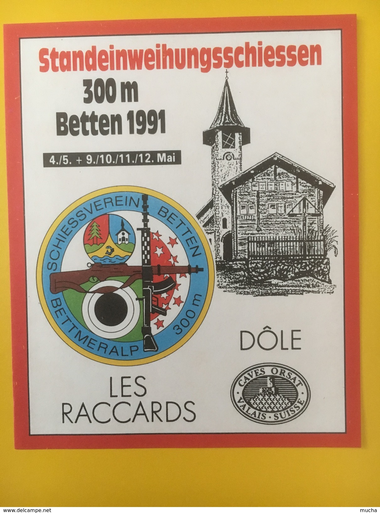 4178 - Dôle Les Raccards Standeinweihungsschiessen 300 M Betten 1991 Valais Suisse Inauguration Du Stand De Tir - Autres & Non Classés