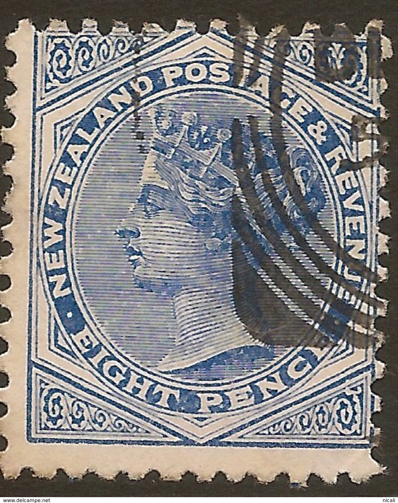 NZ 1882 8d SSF P12x11.5 SG 202 U #ZS846 - Usados