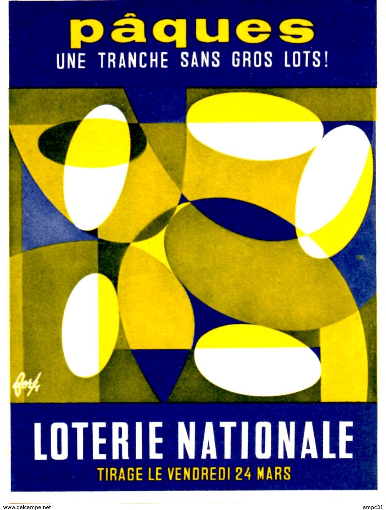 PUBLICITE: LOTERIE NATIONALE A VOIR (9cm X 12cm) - Billetes De Lotería