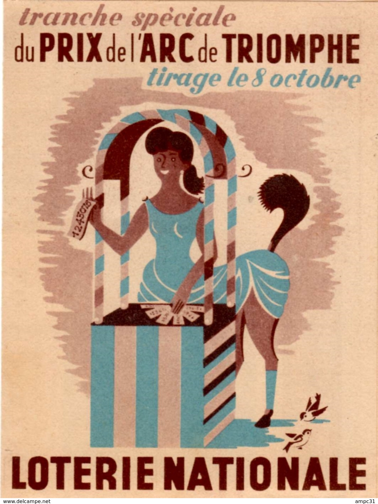 PUBLICITE: LOTERIE NATIONALE A VOIR (9cm X 12cm) - Billetes De Lotería