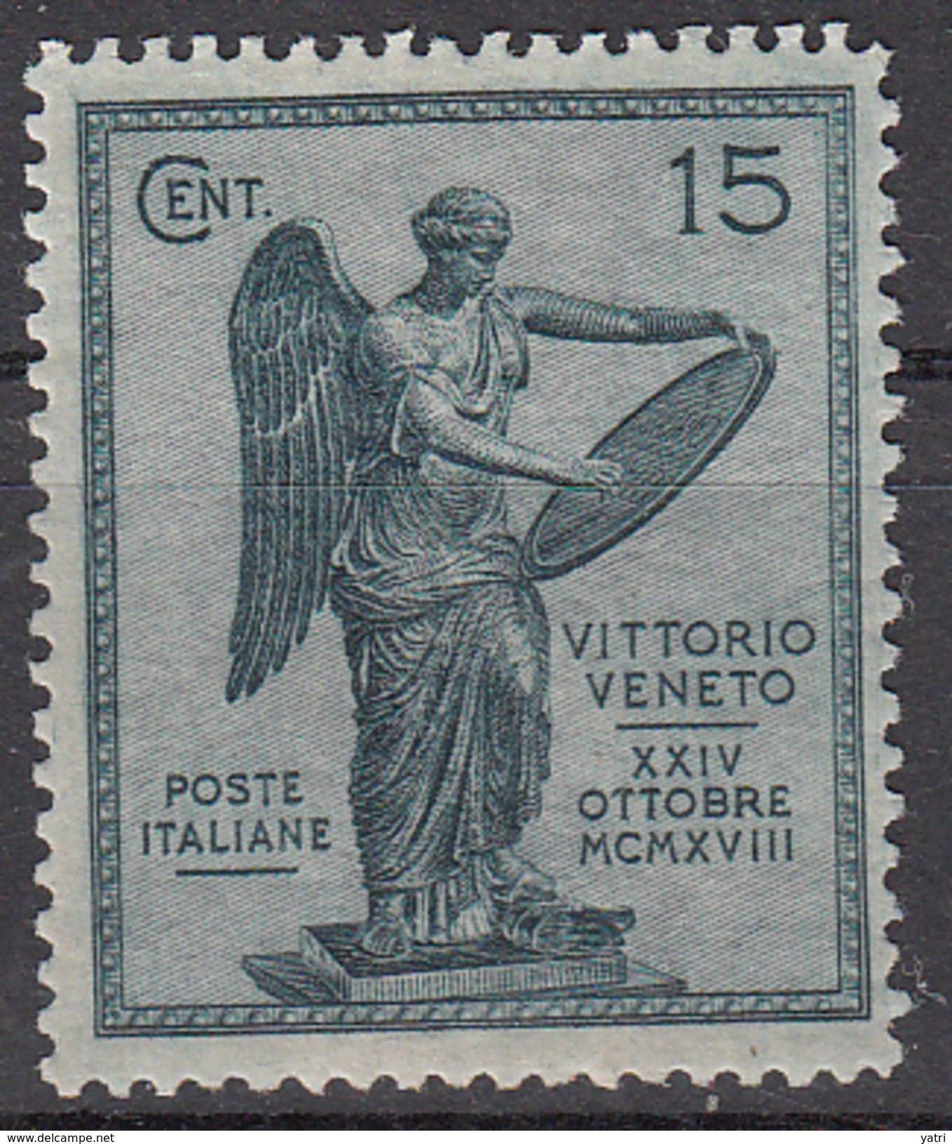 Italia - 1921 - 3° Anniversario Della Vittoria - 15 Cent. ** - Nuovi