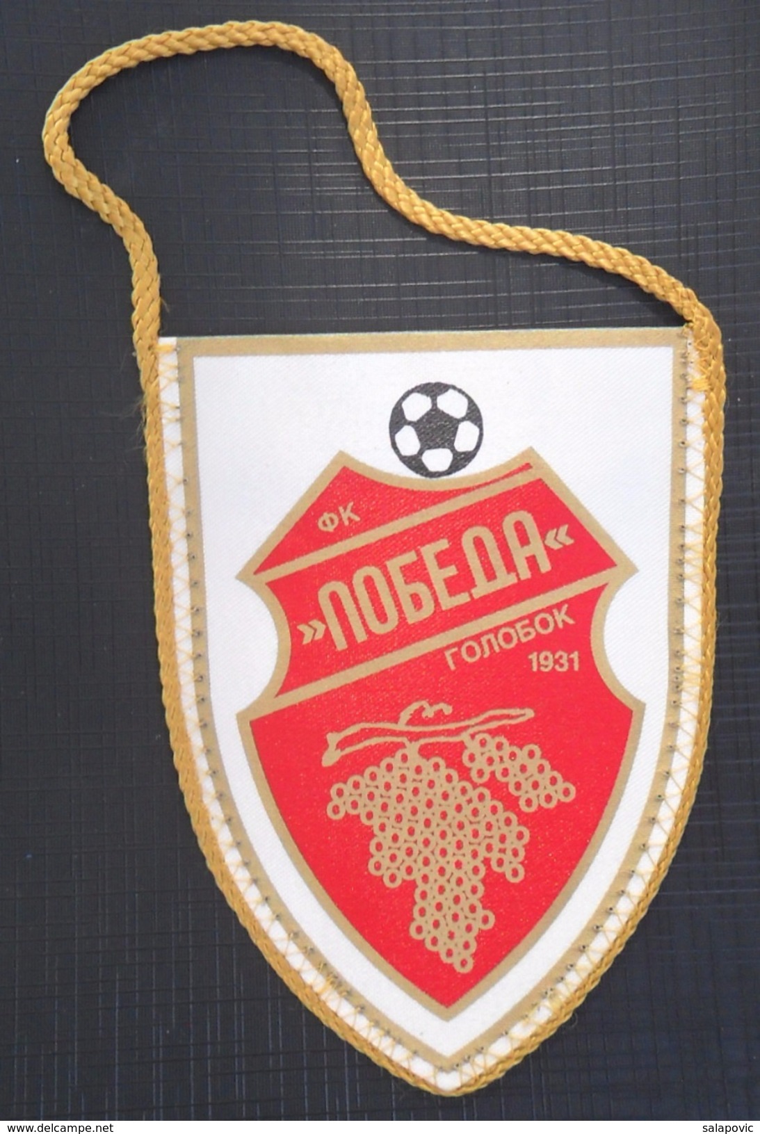 FK Pobeda Golobok, SERBIA FOOTBALL CLUB, CALCIO OLD PENNANT, SPORTS FLAG - Abbigliamento, Souvenirs & Varie