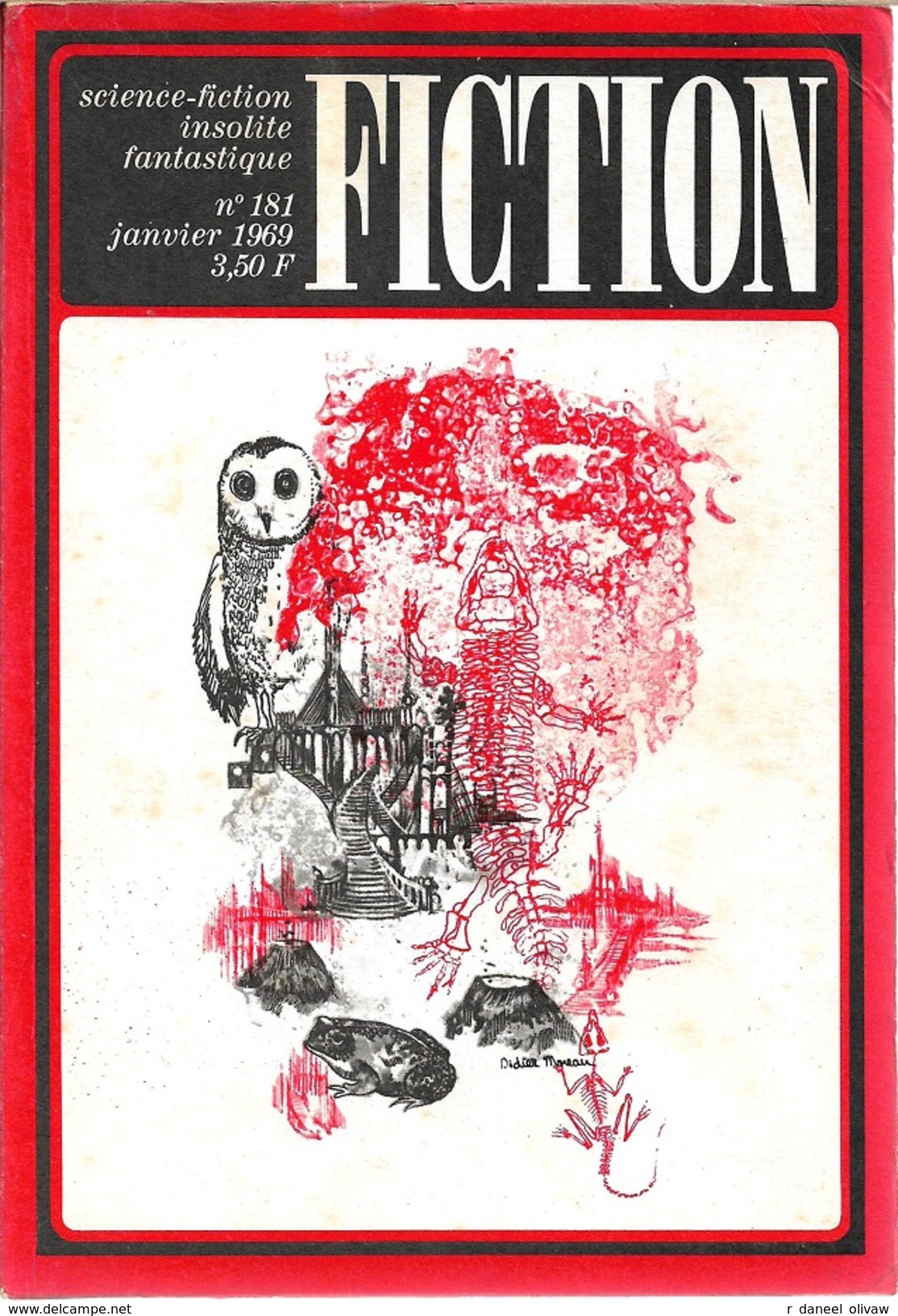 Fiction N° 181, Janvier 1969 (TBE+) - Fiction