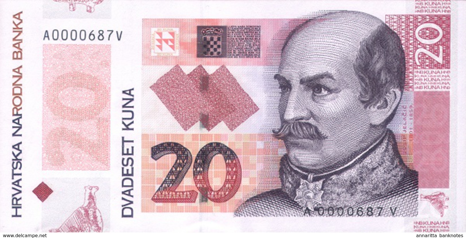 CROATIA 20 KUNA 2014 P-NEW UNC [ HR508a ] - Croatia