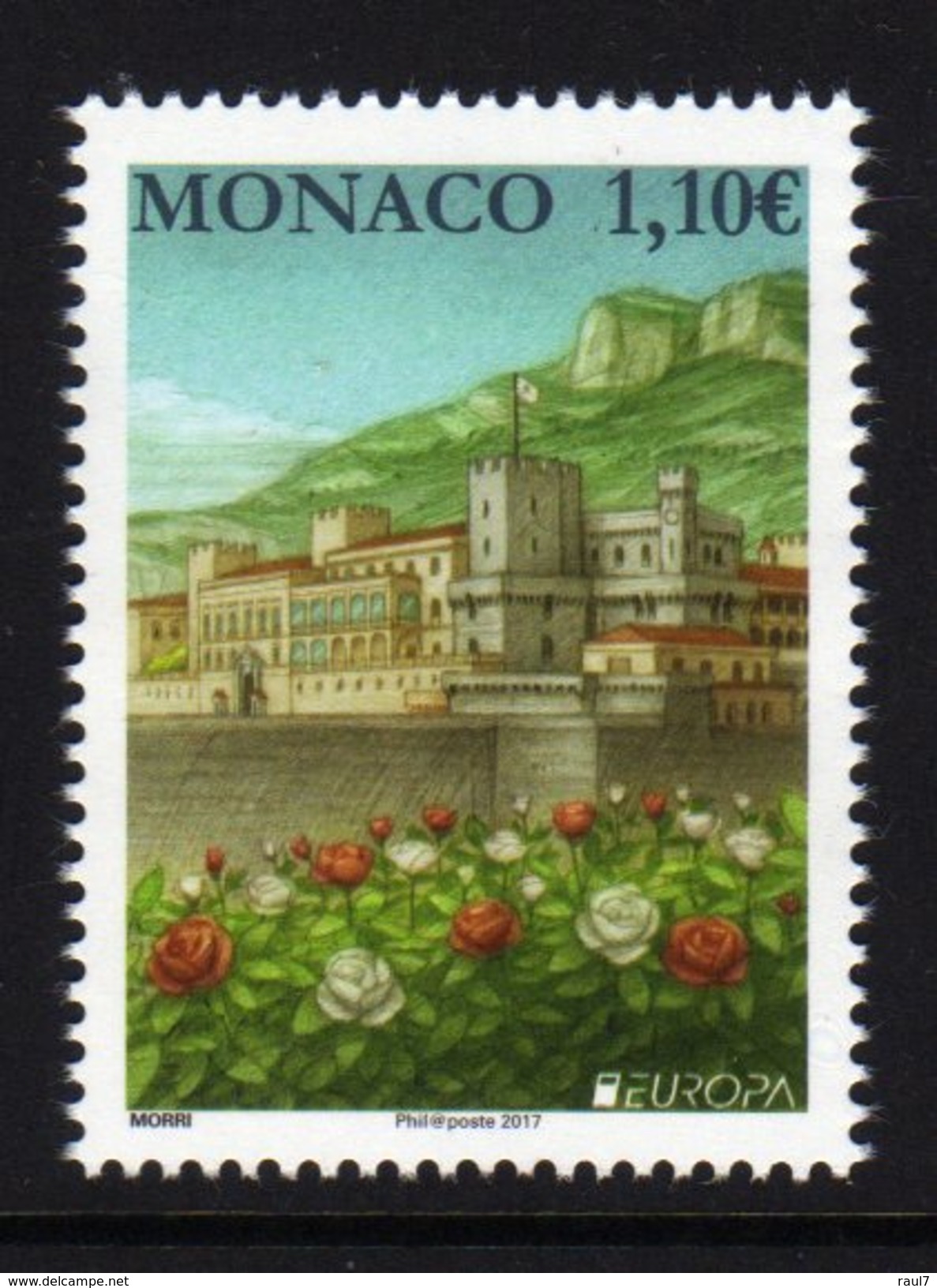 MONACO - 2017 -  Europa 2017, Les Châteaux - 1 Val Neufs // Mnh - 2017