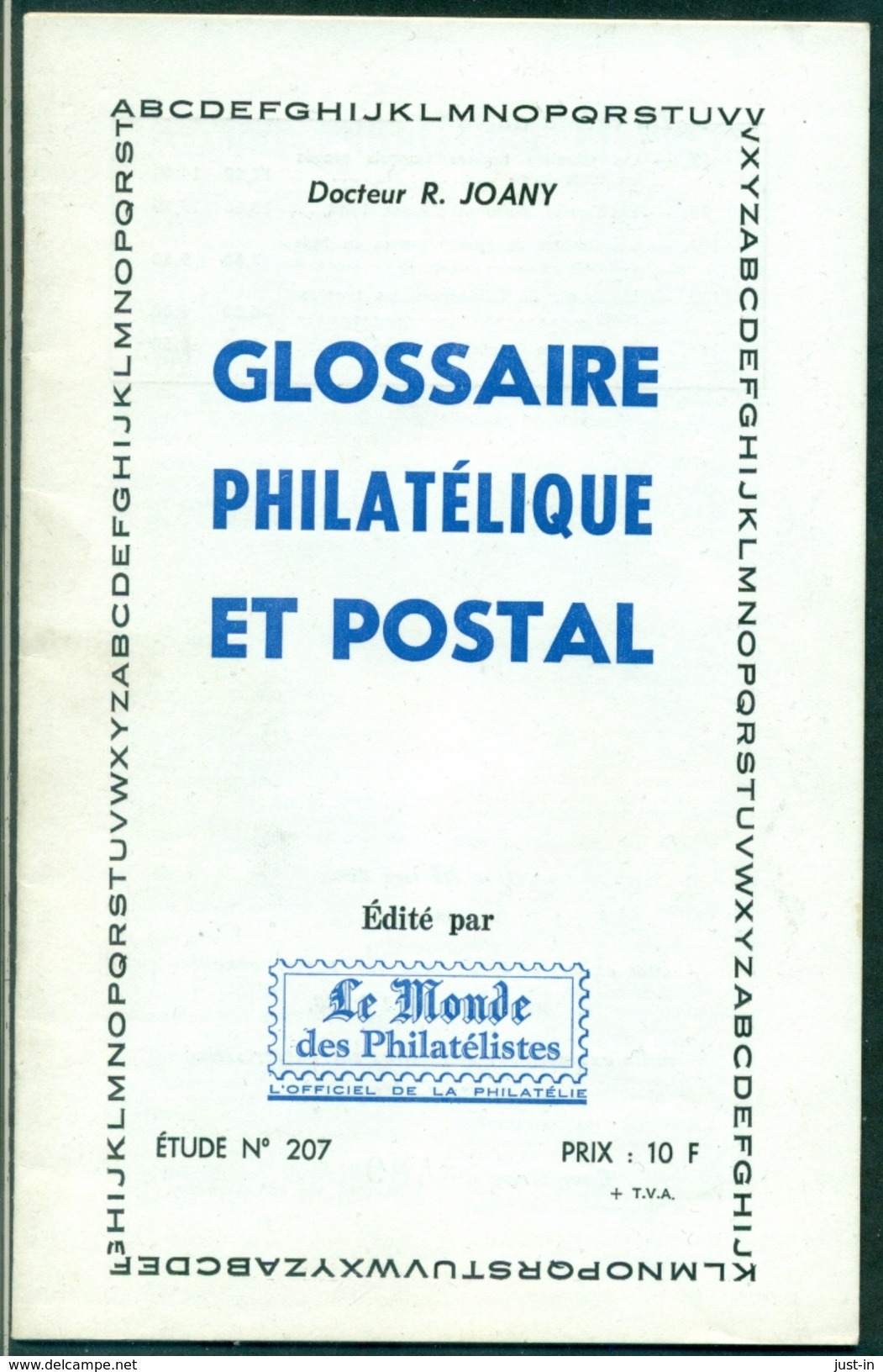 R.JOANY Glossaire Philatélique Et Postalnuméroté 489 / 1000 état Neuf 24 Pages - Manuali