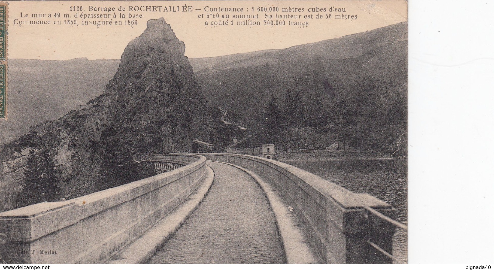 Cp , 42 , ROCHETAILLÉE , Le Barrage - Rochetaillee