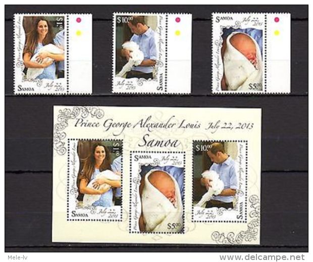 Samoa 2013 Royal Baby Prince George Famous People MNH - - Other & Unclassified