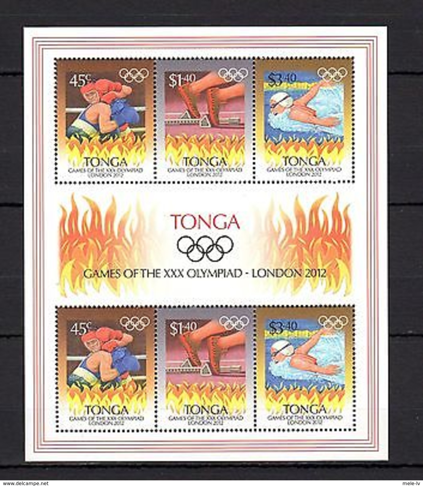 Tonga 2012 Sport Olympics London MNH --(cv 17) - Andere & Zonder Classificatie