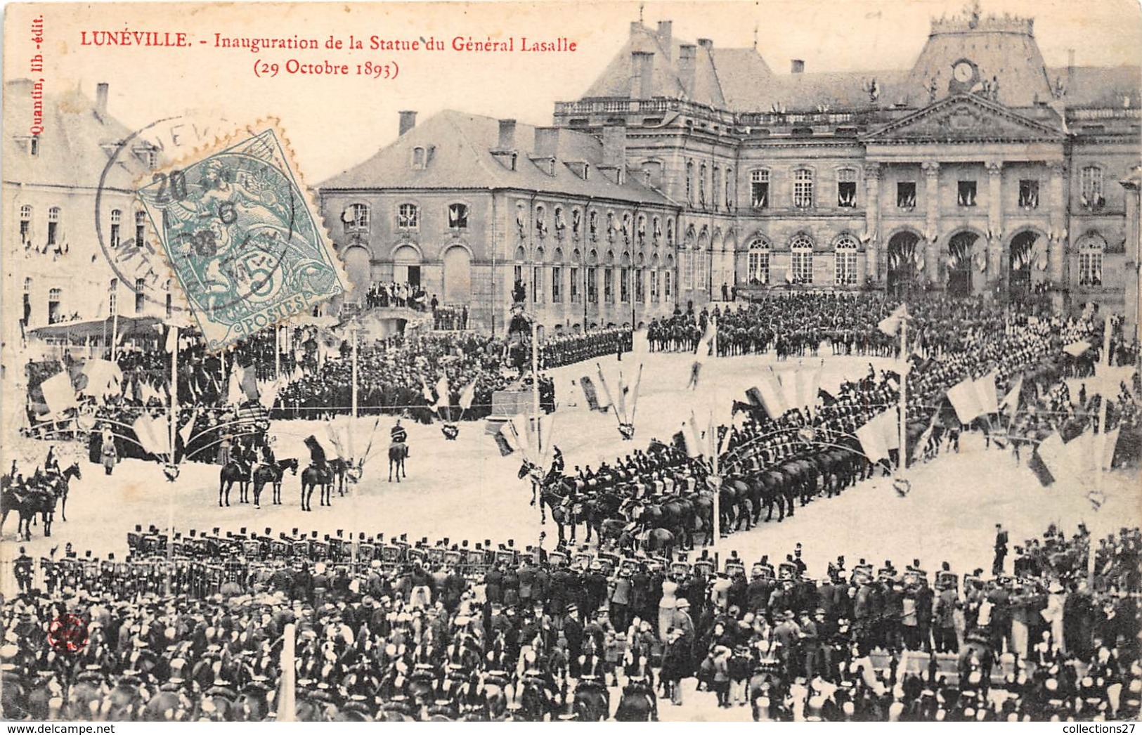 54-LUNEVILLE- INAUGURATION DE LA STATUE DU GENERALE LASALE 1893 - Luneville