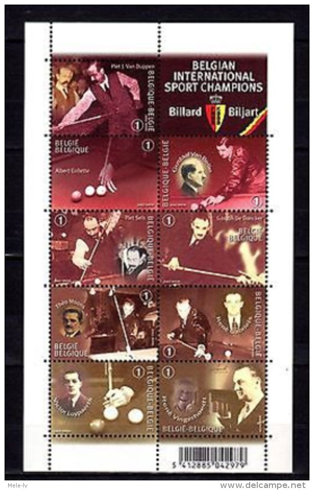 Belgium 2007 Billiards MNH - Other & Unclassified