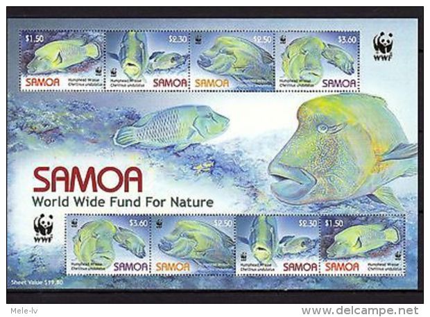 Samoa 2006 Marine Life WWF Fish MNH Mi.1034-37 Klb. - Meereswelt