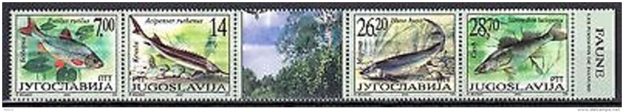 Yugoslavia 2002 Fish MNH - Marine Life