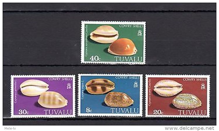 Tuvalu 1980 Shells MNH Mi.116-19 - Marine Life