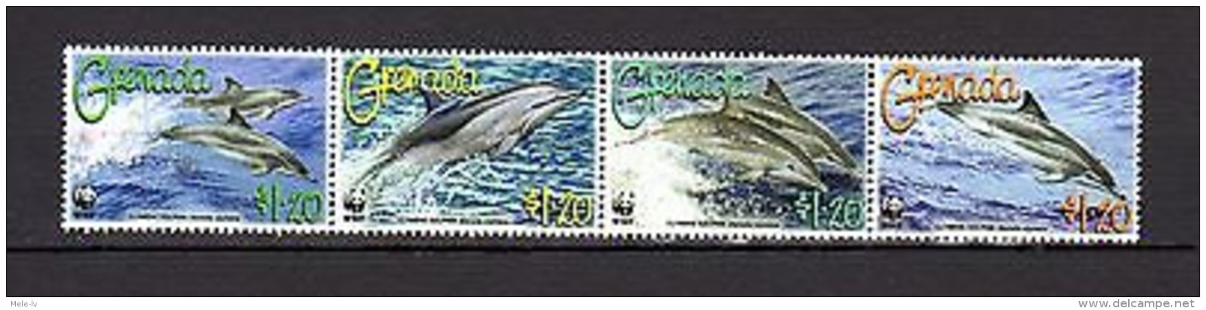 Grenada 2007 Marine Life WWF Dolphins MNH Mi.5925-28 - Marine Life