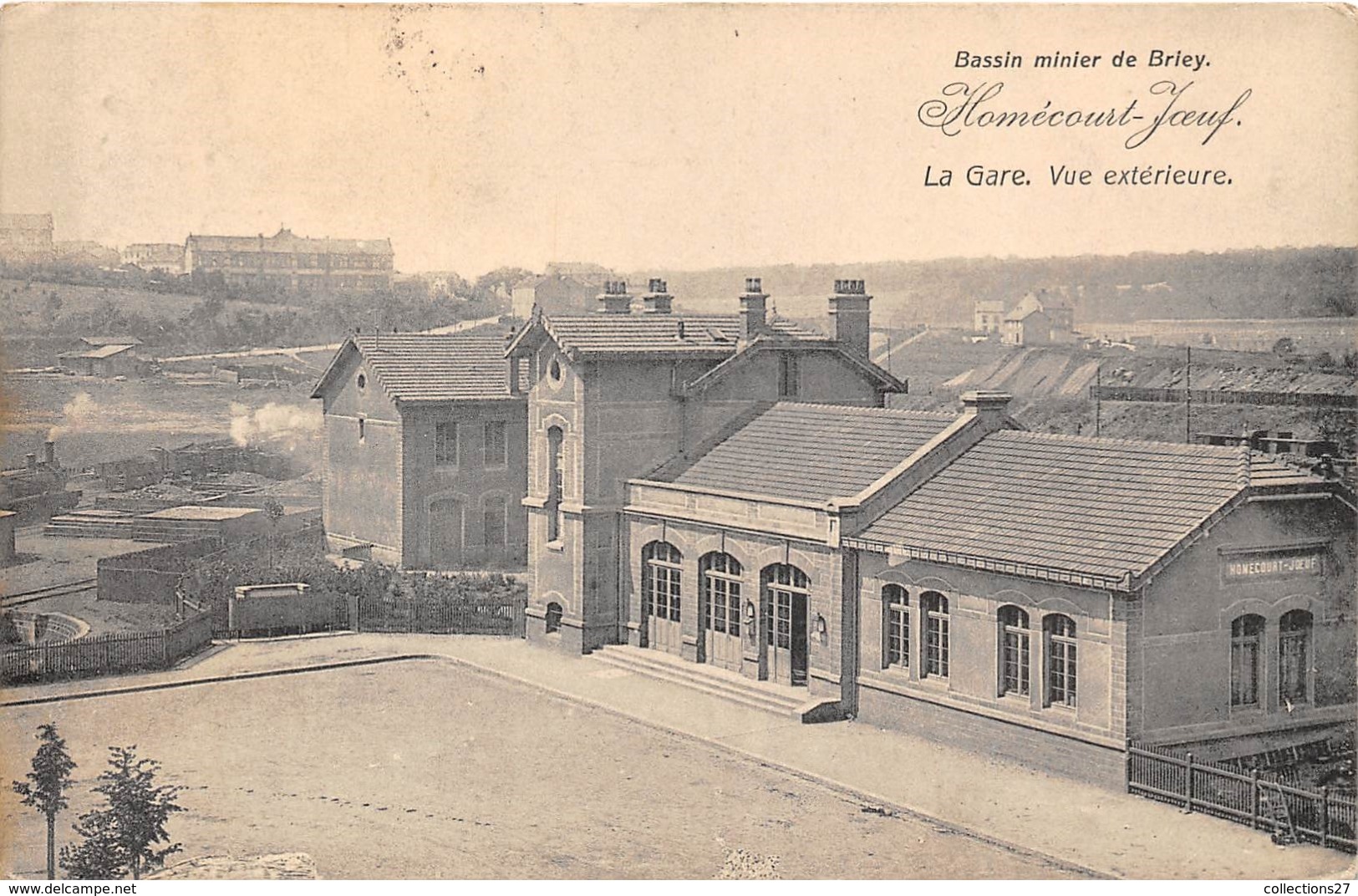 54- HOMECOURT-JOEUF- LA GARE , VUE EXTERIEURE - Homecourt